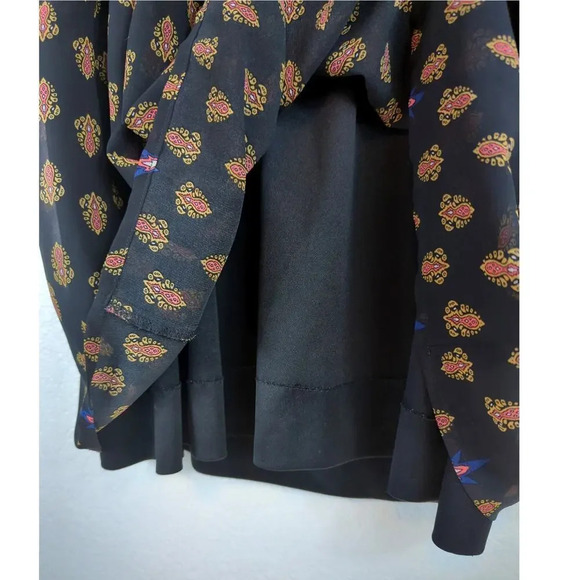 Blue Pepper Crochet/ Gauze Tank Black /Salmon Size Medium - Picture 7 of 11